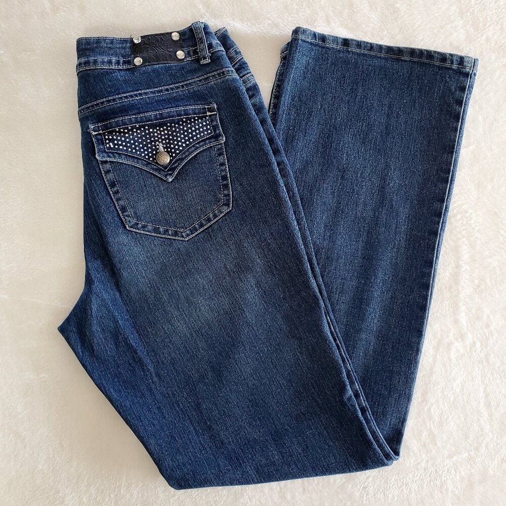 Style & Co Embellished Premium Jeans Women's 10